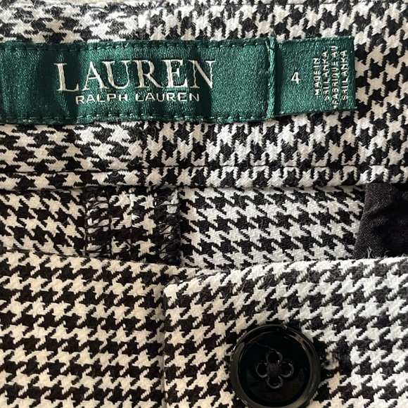 LAUREN Ralph Lauren Women’s Houndstooth Bermuda Shorts Size 4 - Picture 6 of 12